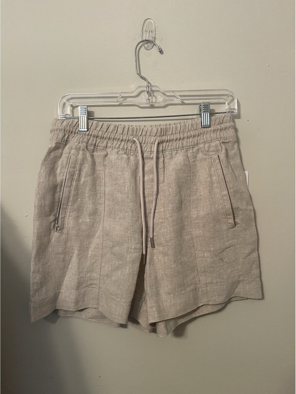 Athleta Retreat Linen Shorts Womens Small S 4” Vacation Cruise Beach NEW